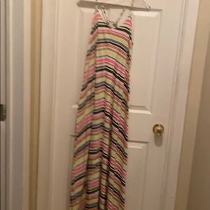 Light jersey knit maxi dress